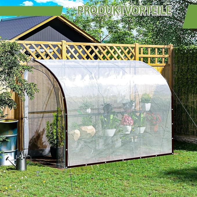 Clear Tarp Waterproof with Grommets 8x10-2Piece,Heavy Duty PVC Vinyl Tarps Cover,Transparent Tarpaulin Large (Small) for Outdoor/Camping/Plant/Garden/Chicken Coop/Cat Litter