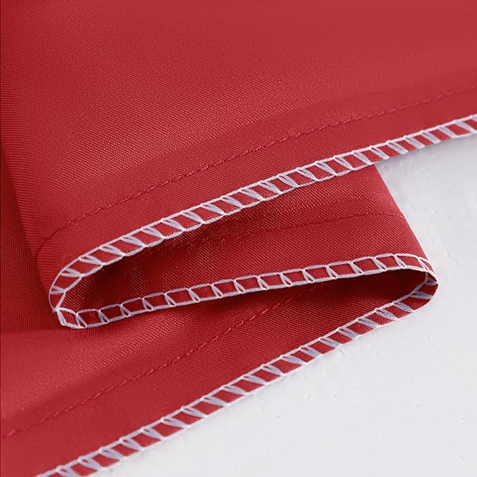 NTBAY Zippered Silk Satin Toddler Pillowcases - 2 Pack Hidden Zipper 13x18 Pillowcases - Luxury and Silky Baby Travel Pillow Covers, Red